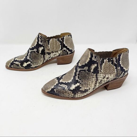 Madewell Snake Booties Almond Toe Size 7 - Picture 2 of 7